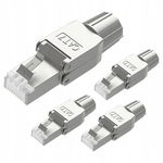 VCELINK Wtyczka RJ45 Bez Narzędzi Cat7/Cat6A, Ekranowana, 10 Gbps, 4 szt.