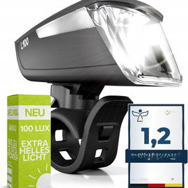 VELMIA Przednia lampa rowerowa LED - mocna, wodoodporna, do 12h