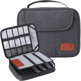 PowerKing Organizer Elektroniki - Szara torba podróżna na akcesoria