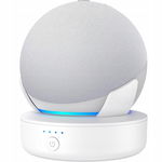 PlusAcc Stacja Ładująca 10 000 mAh do Echo Dot 4/5 - Biała, Bezprzewodowa