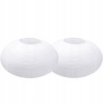 NEWBASS Zestaw 2 białych abażurów papierowych 40 cm - dekoracyjny lampion