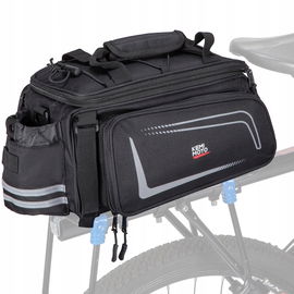 KEMIMOTO Torba rowerowa na bagażnik 2w1 - 9-15L, wodoodporna, z paskiem