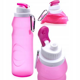 HYDRATE Składana Butelka na Wodę 550 ml Bez BPA, Termoodporna i Kompaktowa