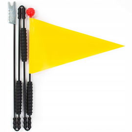 Cycley Flaga rowerowa 160 cm | Żółta | Składana | Heavy-Duty