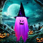 Sunshine Smile Wisząca Dekoracja Halloweenowa Kapelusz Czarownicy z LED