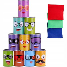 THE TWIDDLERS Gra rzut do celu - puszki + woreczki 13 elementów