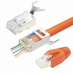 VCELINK Wtyczka Sieciowa 2 Gen Przelotowa RJ45 Cat 7/Cat 6a - 10 szt.