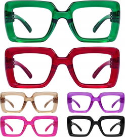 Damskie okulary do czytania Eyekepper zestaw 6 sztuk +1