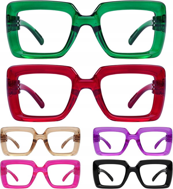Damskie okulary do czytania Eyekepper zestaw 6 sztuk +1