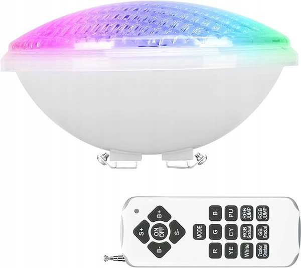 Kingwen RGBW 40 W reflektor LED, oświetlenie basenu PAR56