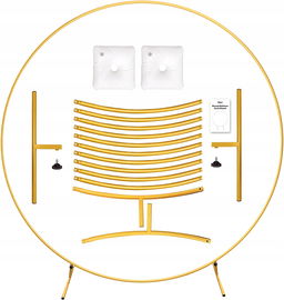 YALLOVE akcesoria ślubne stojaki złoty