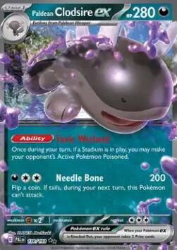 Karta Pokemon Paldean Clodsire ex (PAL 130)