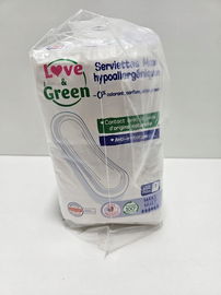 LOVE & GREEN SUPER CHŁONNE DAMSKIE PODPASKI 12 SZTUK 5/6 NA DZIEŃ