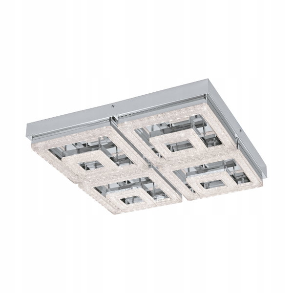 Lampa Plafon kwadratowy Eglo 52 x52 cm LED energooszczędna 5000lm 48W 3000k
