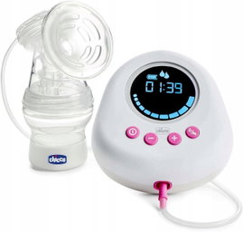 Laktator elektryczny Chicco 150 ml pojedynczy dwufazowy wświetlacz LCD