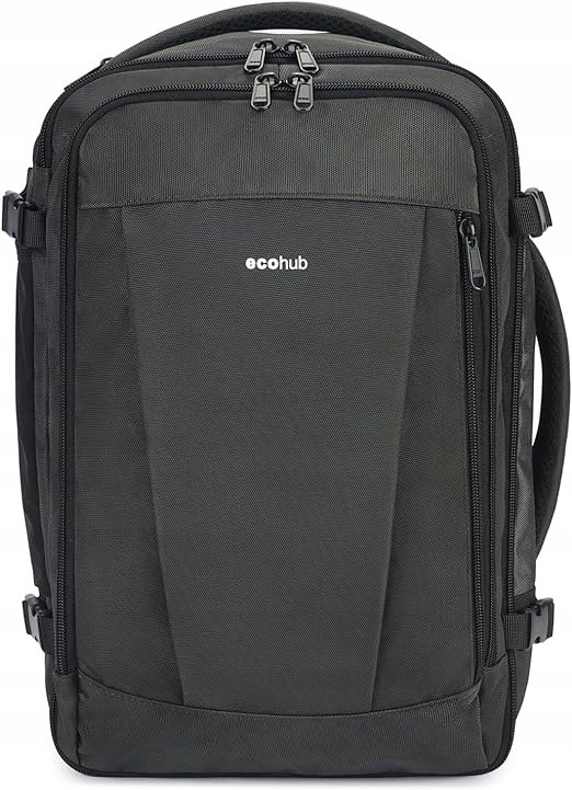 PLECAK PODRÓŻNY BAGAŻ PODRĘCZNY RYANAIR Ecohub 40X20X25cm 20L CIEMNY SZARY