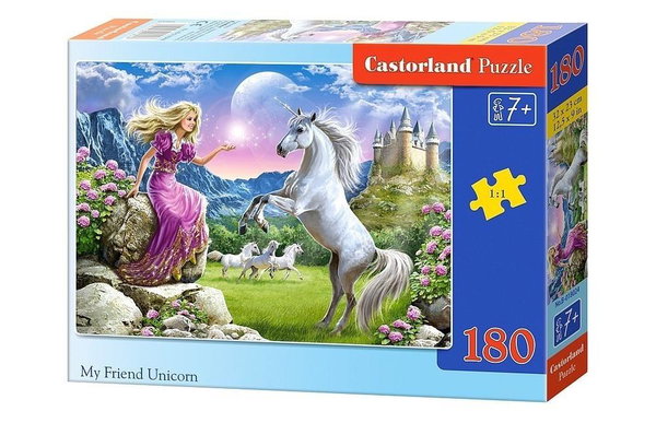 Puzzle Castorland 180 elementów Puzzle My Friend Unicorn 180