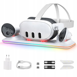 GEEKERA Stacja Ładowania Meta Quest 3 Magnetyczna Stojak VR