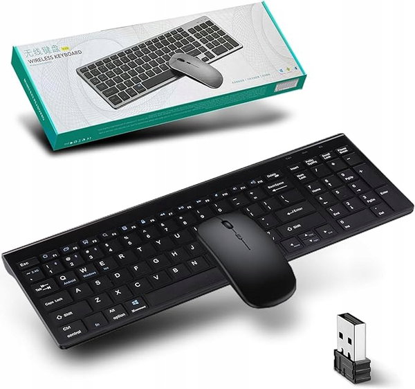 Zestaw Justdfine Bezprzewodowa mysz i Klawiatura, 2.4 GHz i Bluetooth