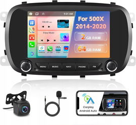 Radio samochodowe Inefala 2+64G 2-DIN Android 13 FIAT 500X 2014-2020 wifi