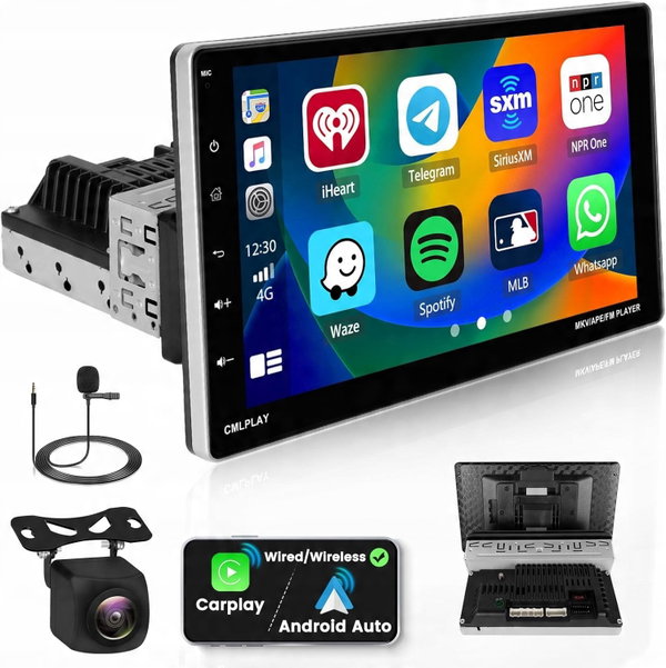 Inefala 1 DIN Android 13 radio samochodowe z wbudowanym ekranem 2G + 64G