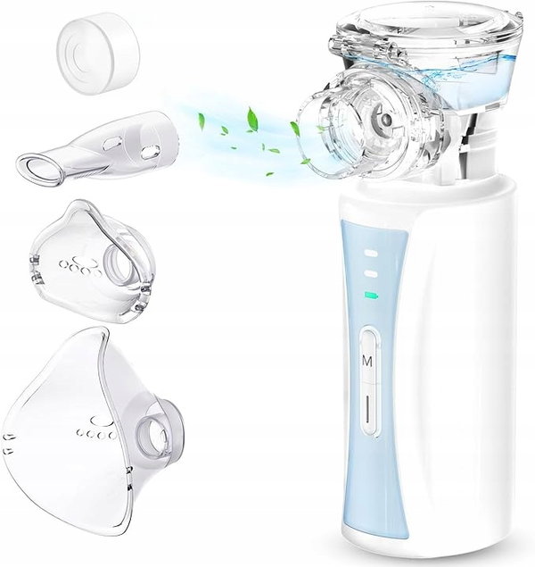 Cichy przenośny Inhalator USB JM-06801 2x maseczka + 1x ustnik