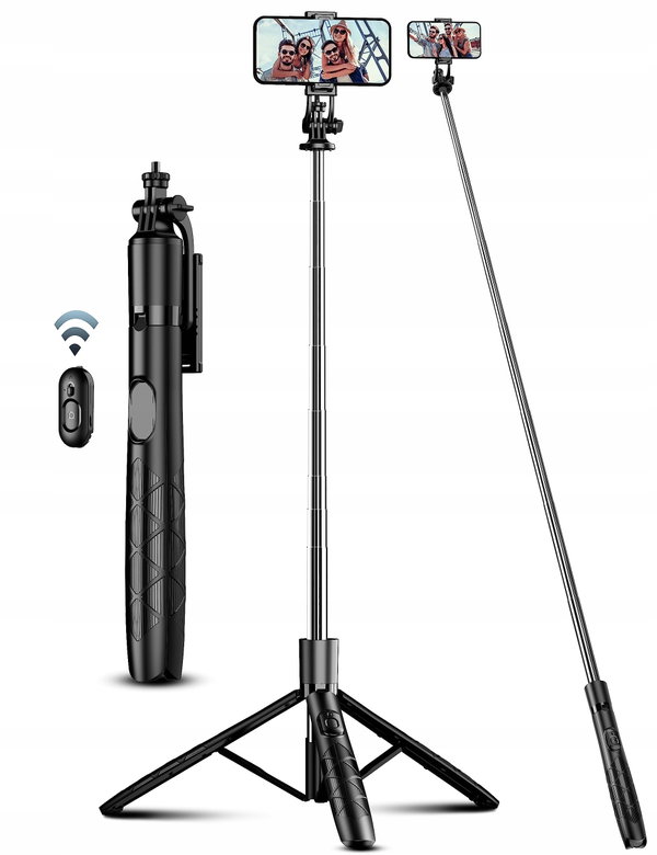 Selfie Stick z Pilotem do Smartfonów i Kamer