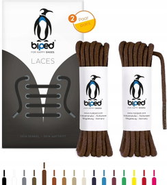 biped LACES 2 pary okrągłych sznurowadeł z bawełny Ø3,5 mm wysokiej jakości