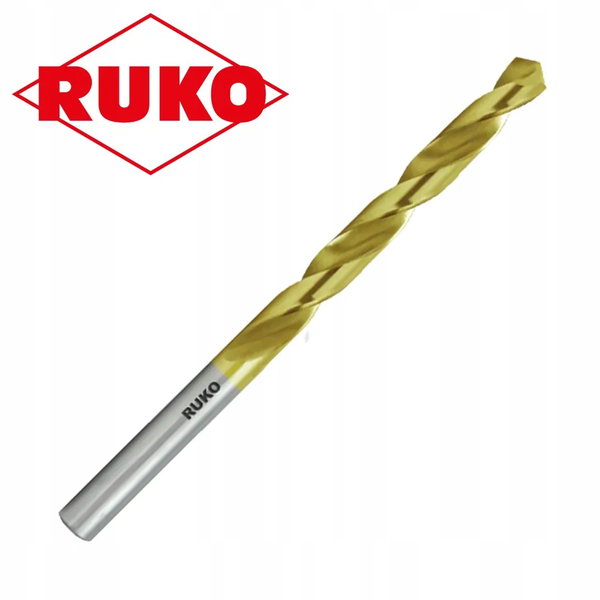 Wiertło szlifowane HSS-G TiN RukoØ 6,5 mm 9 sztuk