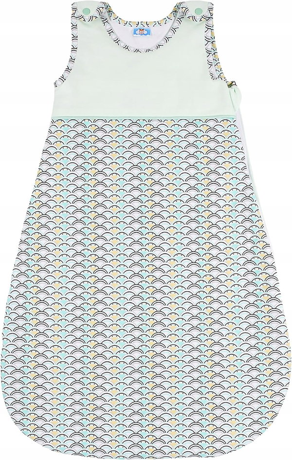Sweety Fox Śpiwór dziecięcy 4 pory roku 110cm miętowy 18-36msc