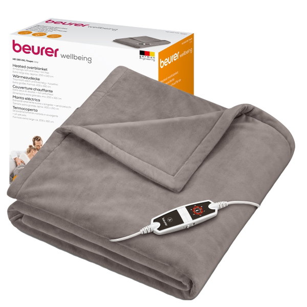 Beurer HD 150 XXL Taupe koc grzewczy, elektryczny koc, 200 x 150 cm #ST