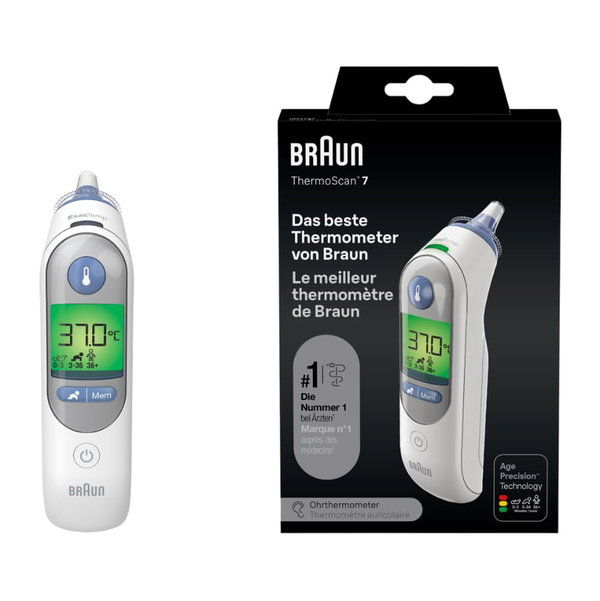 Braun IRT6520 Thermoscan 7 Termometr elektroniczny do ucha