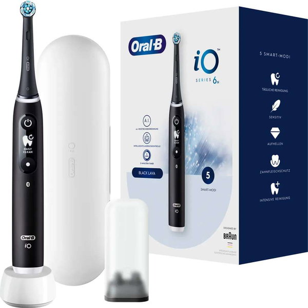Oral-B Elektryczna szczoteczka do zębów iO6 czarna z etui 