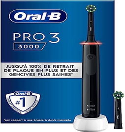 Oral-B Pro Series 3 szczoteczka elektryczna czarna kontrola docisku