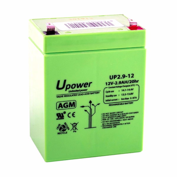 Akumulator kwasowo-ołowiowy U-Power 12 V 2,9 Ah
