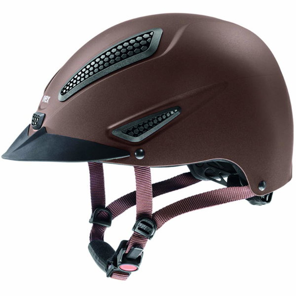 Kask jeździecki toczek UVEX Perfexxion II r.L/XL 59-61cm brązowy mat