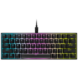 Klawiatura Corsair K65 RGB Mini Czarna Mechaniczna Cherry MX Red QWERTY ES