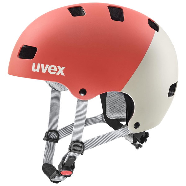 Kask rowerowy Uvex Kid 3 cc grapefruit-sand 51-55