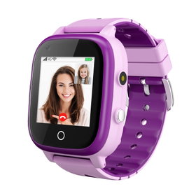 Smartwatch OKYUK T5 T5 Lila 4G dla dzieci GPS wodoodporny 4-12 lat