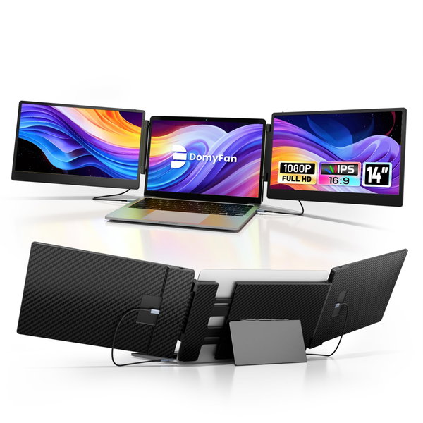 Monitor Dual-Screen DomyFan S3 Screen Extender 14" Full HD 60Hz IPS