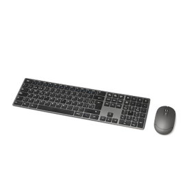 Klawiatura i mysz bezprzewodowa Amazon Basics Ultra - Slim hiszpański układ