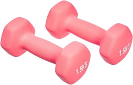 Hantle powlekane/gumowane stałe Amazon Basics 2x 1,5 kg