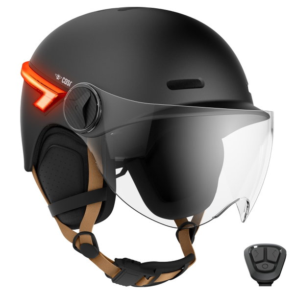 CASR Glow Kask rowerowy LED i hulajnogi daszek XL