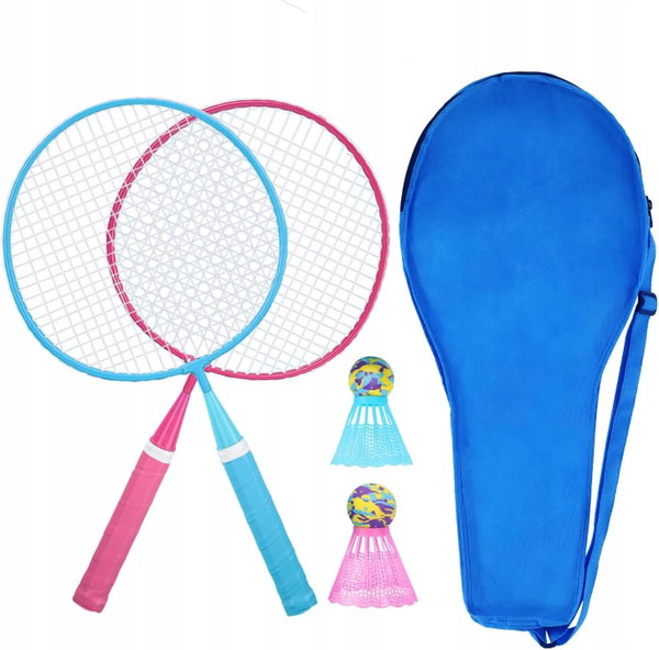 Zestaw badminton dla dzieci rakiety z torbą 3-12 lat sport outdoor