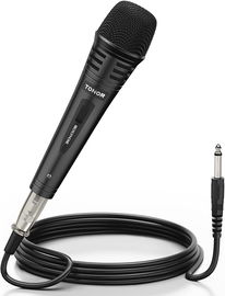 Mikrofon dynamiczny wokalowy TONOR K1 z kablem XLR 5 m do karaoke czarny
