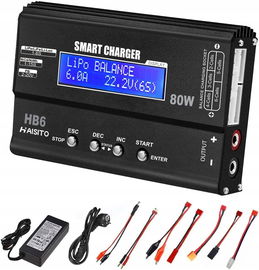 Ładowarka Haisito HB6 80W 6A RC LiPo Li-Ion NiMH 1-6S z XT60 JST