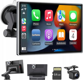 Radio samochodowe stacja multimedialna CarPlay 7 PLZ kamera cofania 2.5K BT