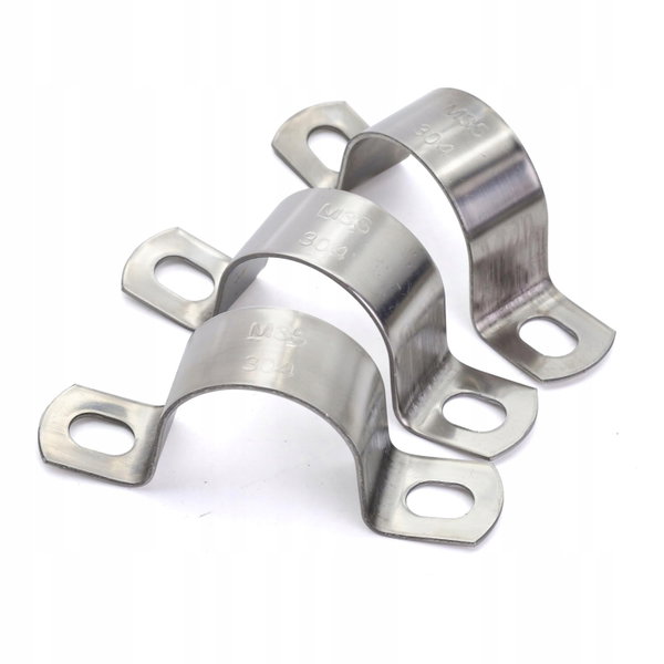 Zaciski U obejmy do rur 3/4" Ø20mm stal nierdzewna 10szt MgcTolBox