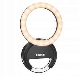 ULANZI lampa pierścieniowa LED 4" selfie 3000-7000K USB do telefonu