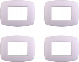 Ramka Slim 3 moduły Bticino Living Light 4 szt plastikowa płyta biały